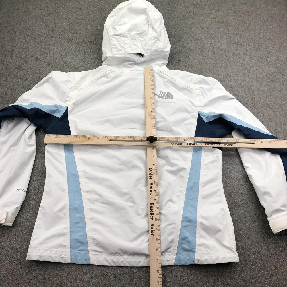 The North Face Jacket Womens Small White DryVent Hooded Full Zip Ski Snowboard